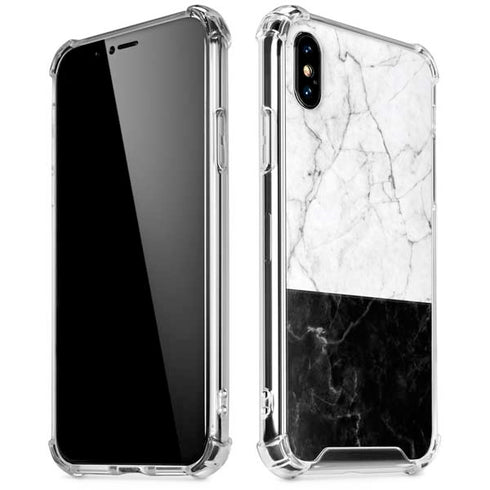 Marble Split iPhone XS Max Clear Case